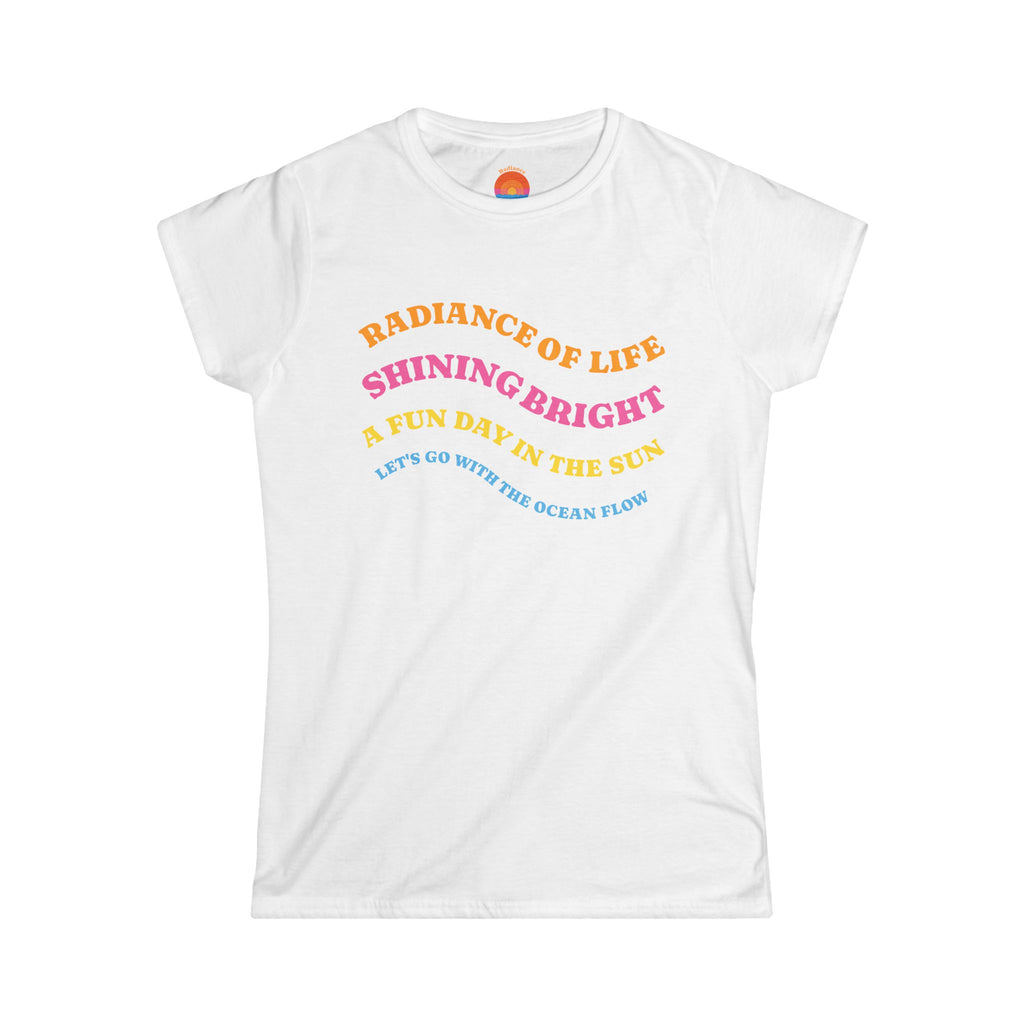 "Radiant Vibes" Women's Softstyle T-Shirt