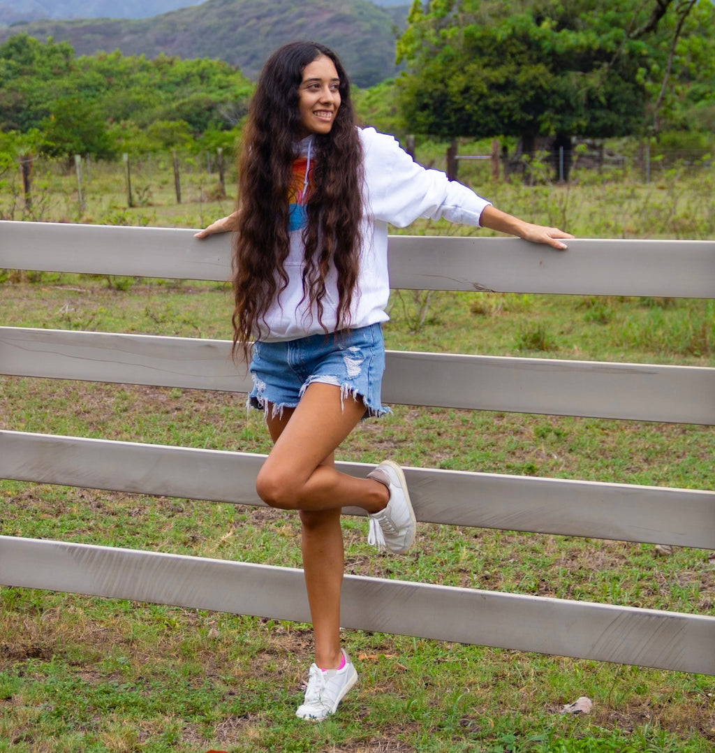 “Shining Bright” Cozy Fleece Hooded Sweatshirt