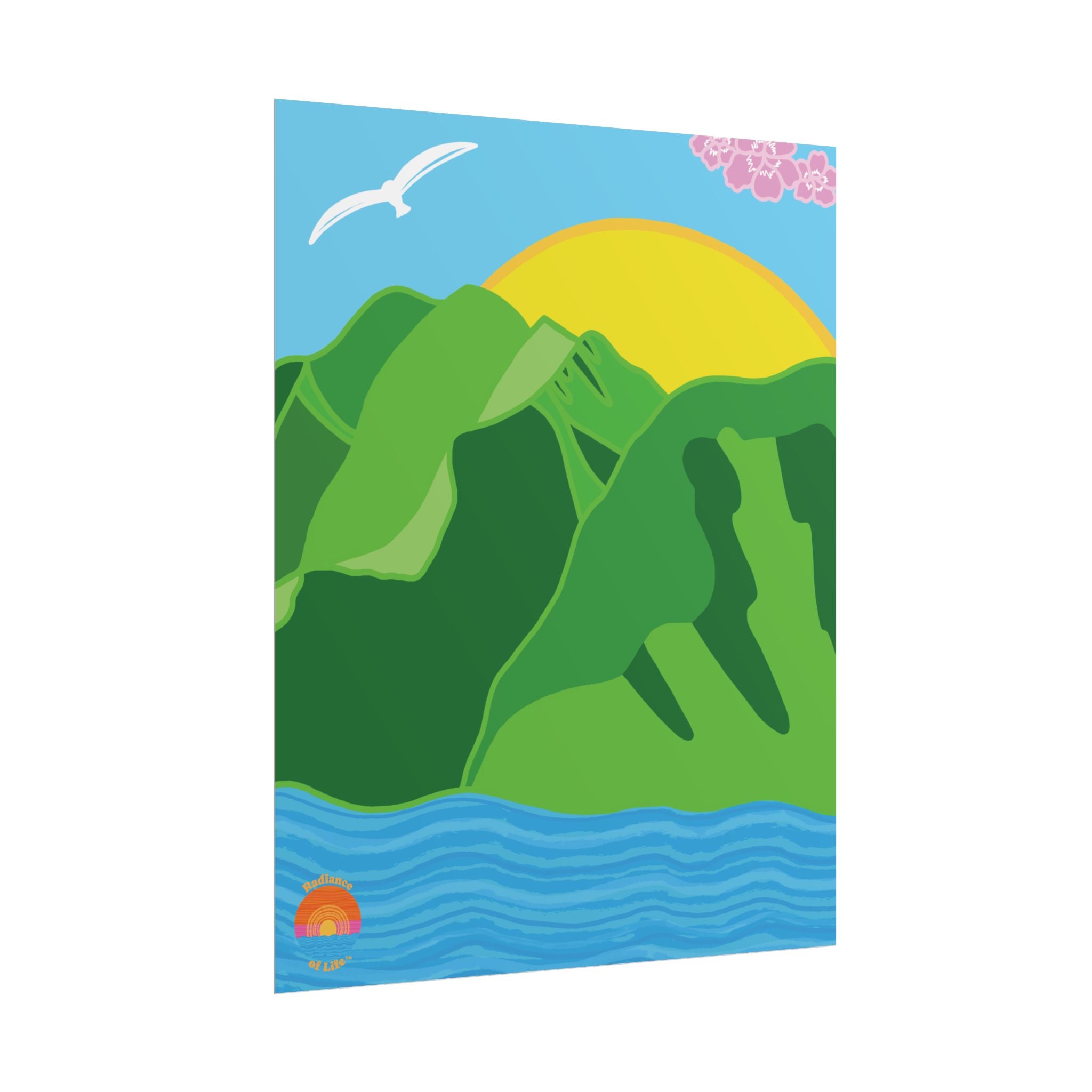 Radiance of Life 11” x 14” Poster | “Sunshine Along the Mountains”