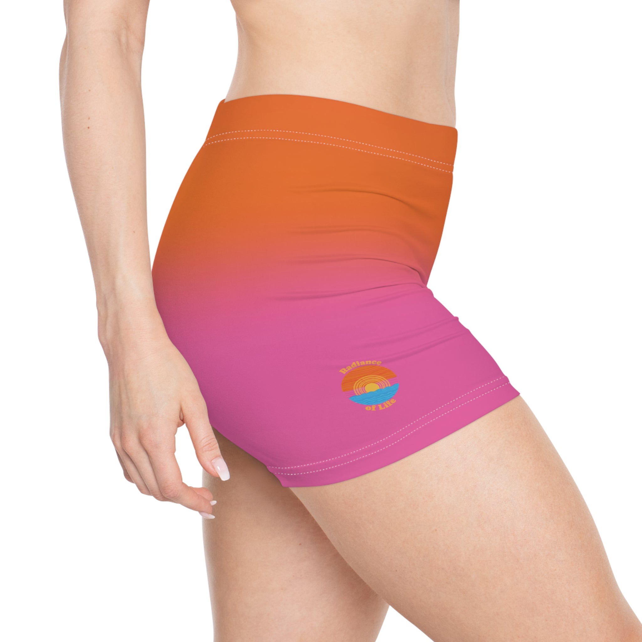 Sunset Vibrance Women's Active Shorts