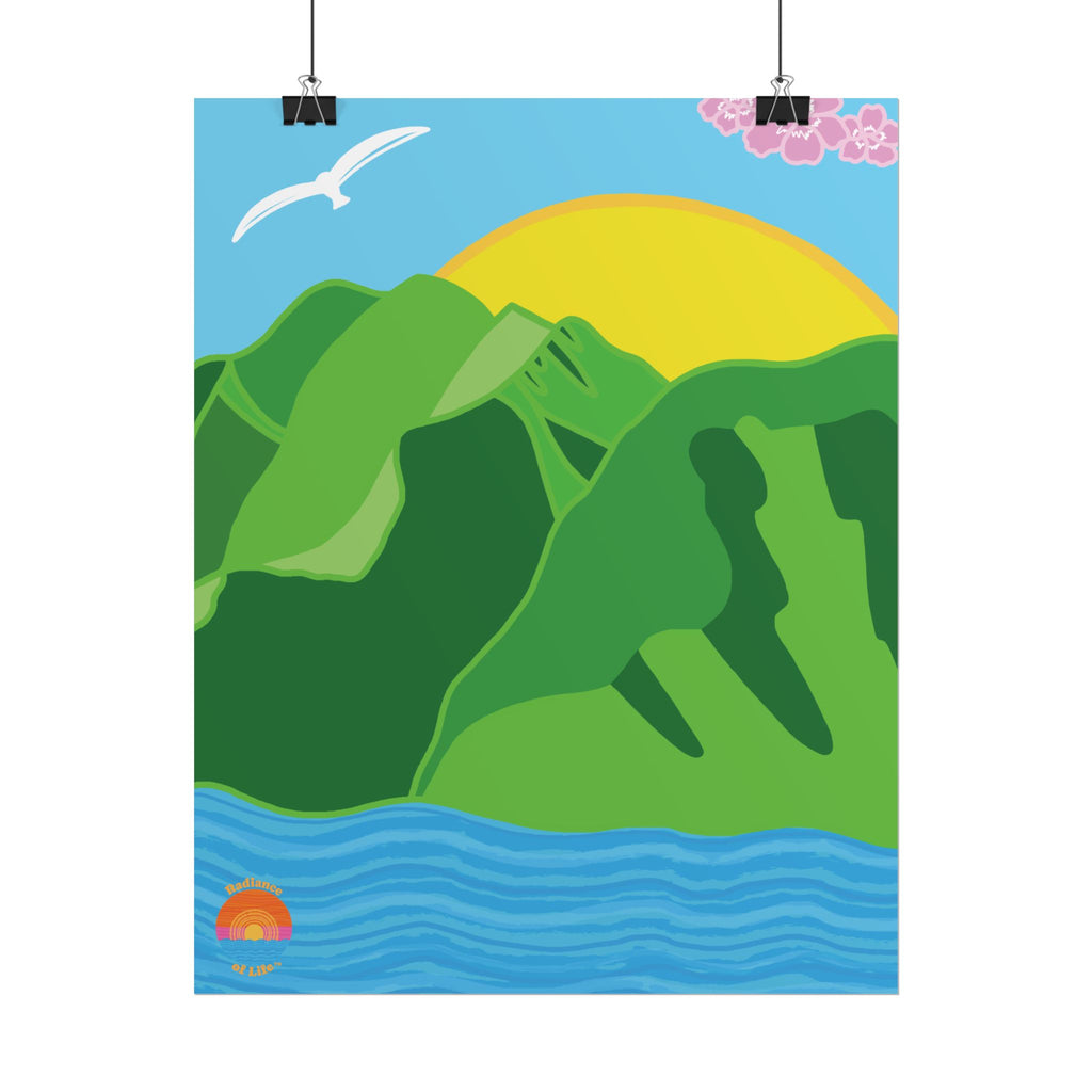 Radiance of Life 11” x 14” Poster | “Sunshine Along the Mountains”