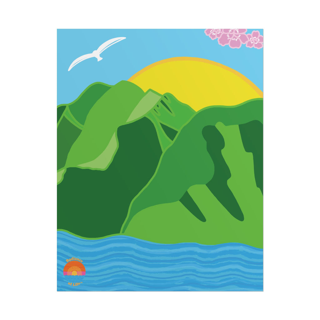 Radiance of Life 11” x 14” Poster | “Sunshine Along the Mountains”